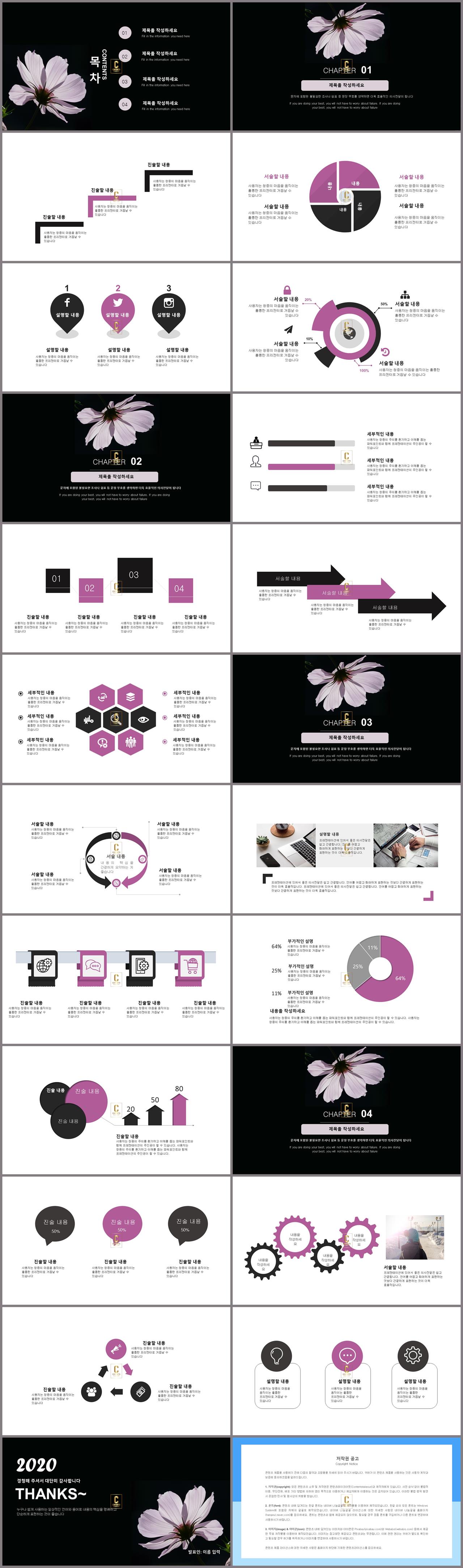 과학 실험 ppt 템플릿 검은색 피피티 템플릿